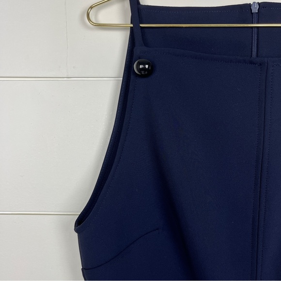 Zara Short Dress With Buttons NWT : Navy Blue - Picture 4 of 13